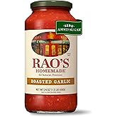 Rao's Homemade Tomato Sauce, Roasted Garlic, 24 oz, Versatile Pasta Sauce, Carb Conscious, Keto Friendly, All Natural, Premiu