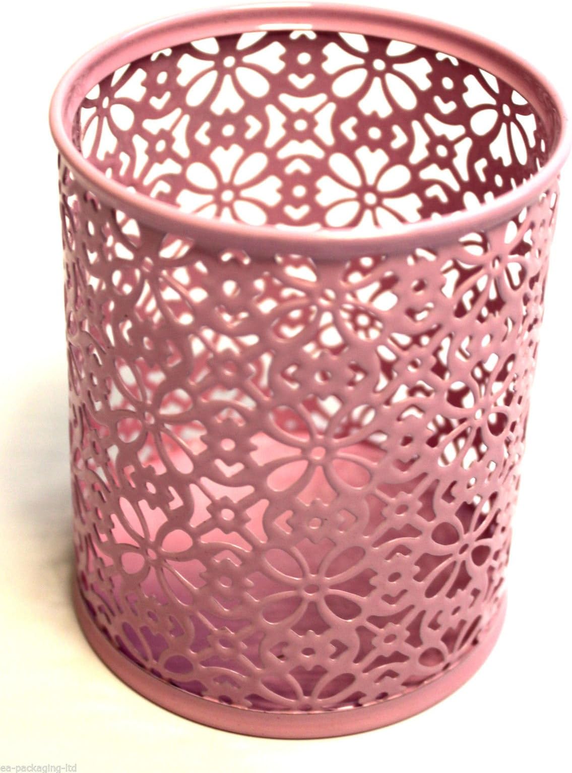 EA PACKAGING branded Light pink new floral laser cut pen pots perfect for home or work *High quality*
