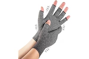 TFUSOM Arthritis Gloves for Women for Pain, Men and Women Fingerless Compression Gloves for Hand Pain and Osteoarthritis