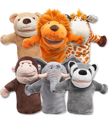 ぬいぐるみ LITTLE MY HAND PUPPET Amazon.com: Playtime by Eimmie Hand Puppets for Kids (Lillie) - 14