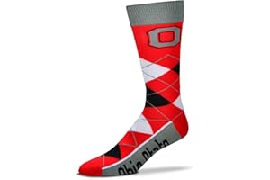 FBF For Bare Feet Men's NHL Argyle Lineup Crew Dress Socks-1 Size Fits Most