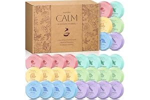 SEASONBLISS Shower Steamers 30 PCS with Individually Wrapped, Shower Bombs for Women with 6 Rich Scents, Rose Peppermint Citrus Eucalyptus Ocean Lavender, Christmas Birthday Mother's Day Present for Mom Wife Men