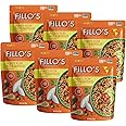 Fillo's Puerto Rican Rice And Gandules - Ready To Eat Rice With Beans, Gluten-Free, Preservative-Free, Microwavable Meals, Non-GMO, Vegan, Plant Protein, 8 oz Pk of 6