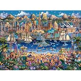 Buffalo Games Puzzle – 1000 Teile, „Mt Airy, NC - Mayberry“ Von Eric Dowdle, Fertige Größe 67,9 X 50,2 Cm