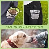 Lanjue 2 Pieces Small Dog Treat Bag Camouflage 600D Oxford Cloth Waist Belt Clip view 5
