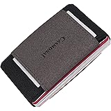 Casmonal Minimalist Slim Wallet With Elastic Front Pocket Card Holders And Cash