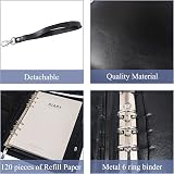 GraduatePro A5 Clipboard Folder 120 Note Paper 6-Ring Binder Waterproof Black view 4