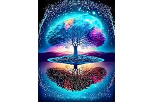Zythron 5D Diamond Painting Kits for Adults Tree of Life Diamond Art Kits Beginners DIY Gem Art Craft Kits for Home Wall Decor Gifts 12x16inch