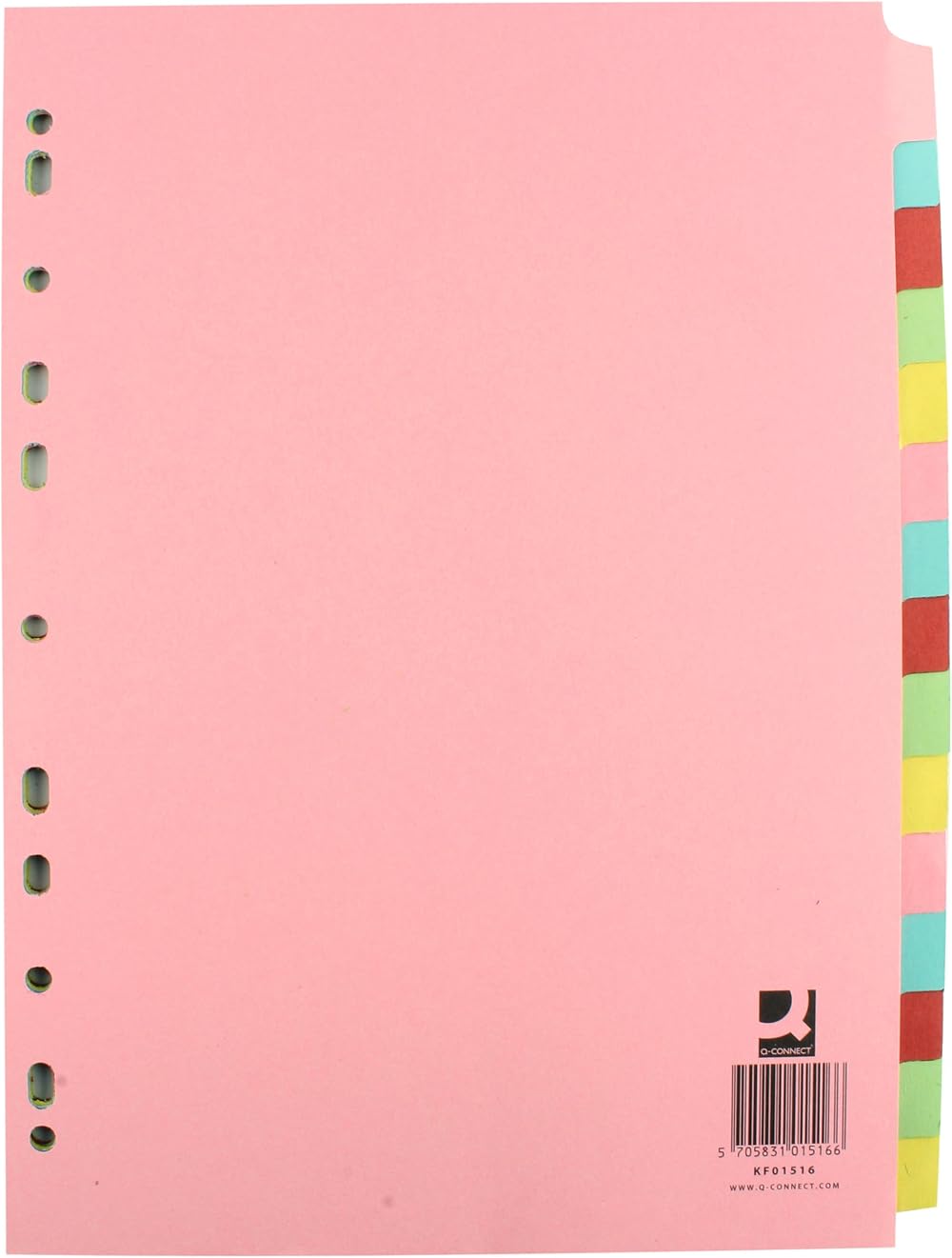 Q-Connect A4 15 Part Subject Divider KF01516 Multicolor