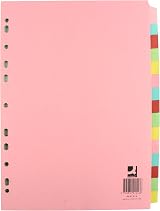 Q-Connect A4 15 Part Subject Divider KF01516 Multicolor