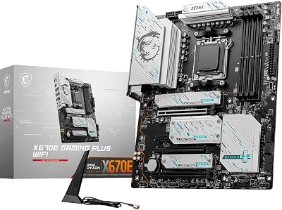 MSI X670E GAMING PLUS WIFI ATX AM5 Motherboard Ryzen 7000 DDR5 PCIe 5.0 Wi-Fi 6E