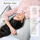 Bedsure Satin Pillowcase for Hair 2 Pack Queen Standard 50x75 cm White view 4