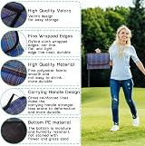 SOMIYAMI Waterproof Tartan Picnic Blanket 150x200cm with Carry Handle view 4
