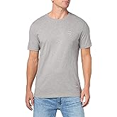 BOSS Mens Tonal Woven Patch Logo Jersey T-Shirt