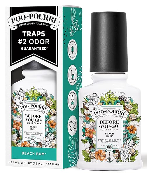 POO-POURRI BEFORE-YOU-GO TOILET SPRAY, BEACH BUM, 2 FL...