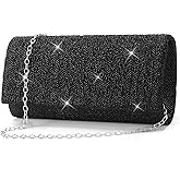 RNIEGA Sparkly Clutch Purses for Women Wedding Evening Bag for Parties Handbags for Formal Crossbody Shoulder Envelope Bag