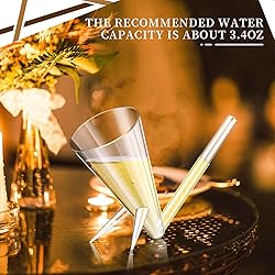 Gerrii 6 Pcs Champagne Shooter Champagne Glasses