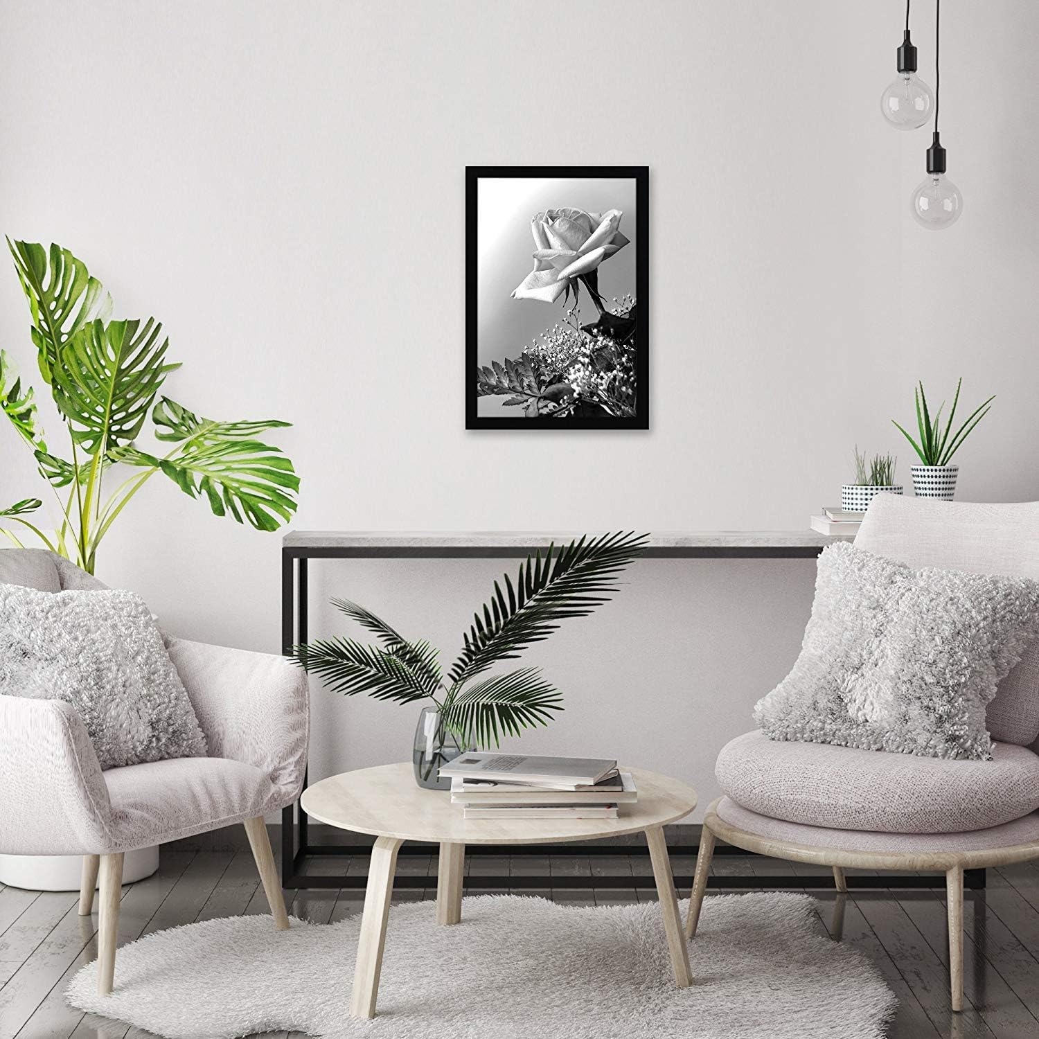 Americanflat 12x18 Poster Frame in Black with Polished Plexiglass - Horizontal and Vertical Formats with Included Hanging Hardware -