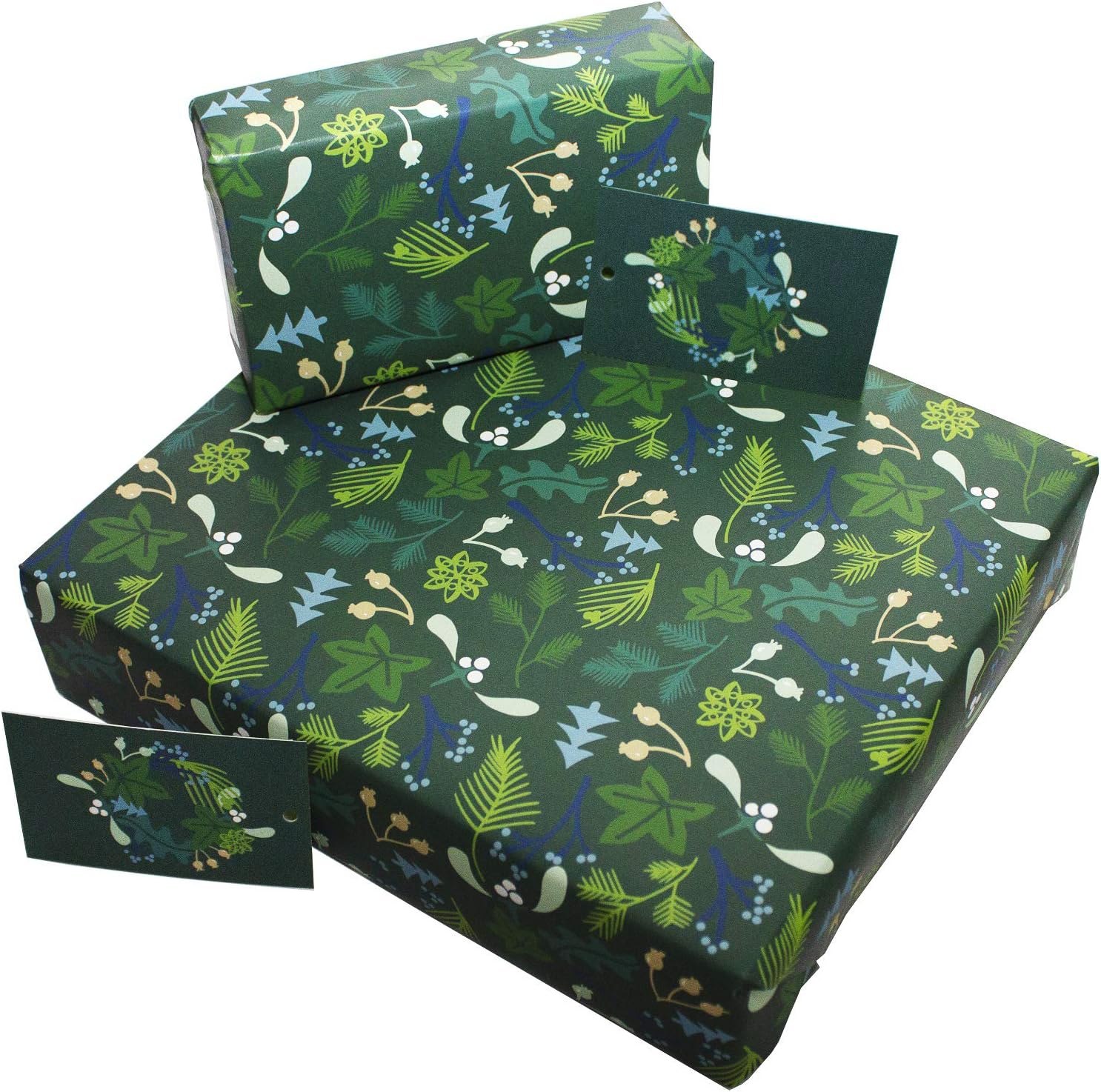 Re-wrapped Luxury ECO Xmas Gift Wrap - 3 Sheets/tags - Christmas - View #8