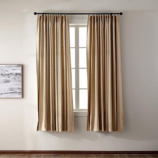 Amazon Com Magzone Pinch Pleat Solid Thermal Insulated Blackout