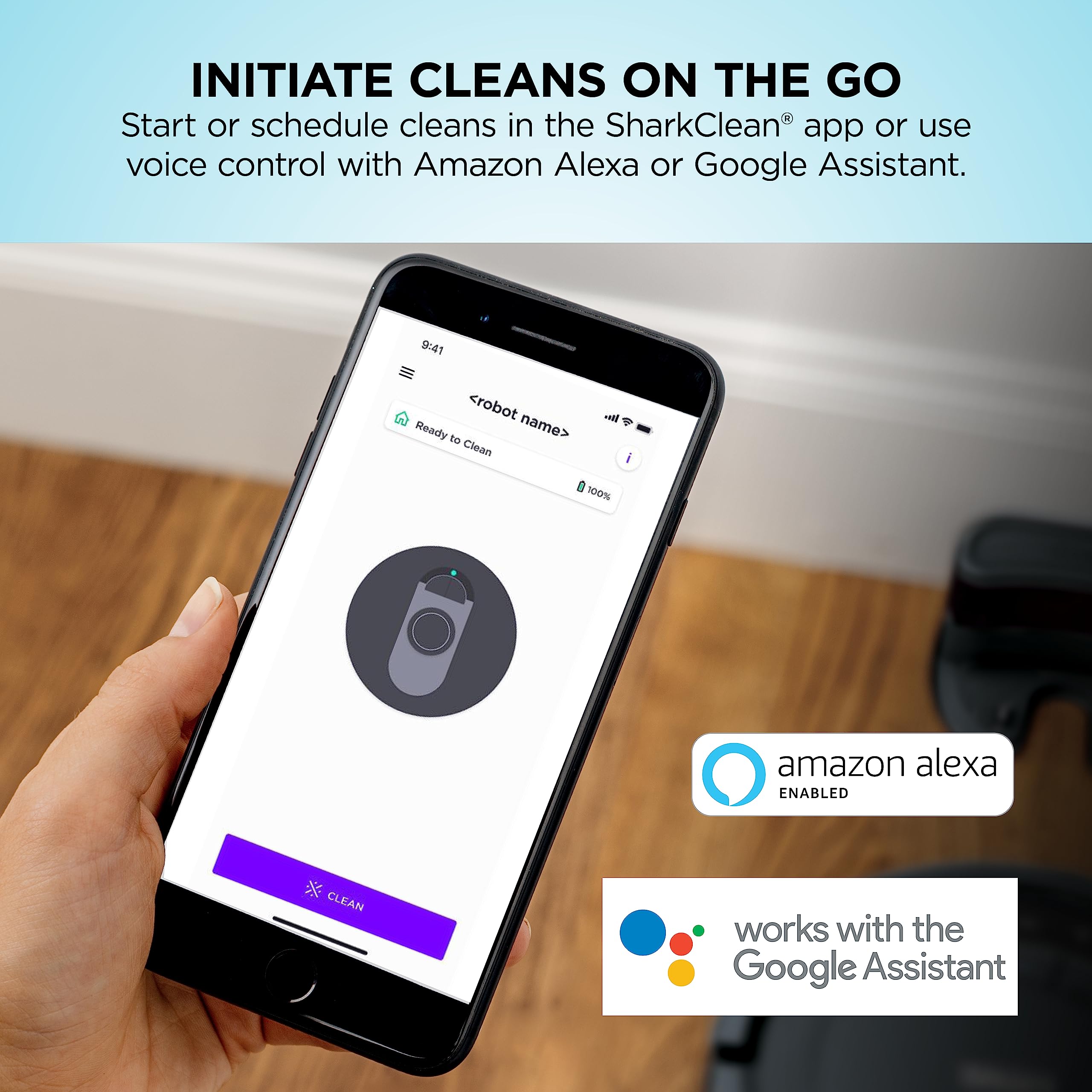 Shark AV752 ION Robot Vacuum, Tri-Brush System, Wifi Connected, 120 Min Runtime, Works with Alexa, Multi Surface Cleaning, White - View 7