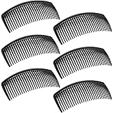6 Packs French Twist Comb, SourceTon Plastic Side Hair Combs with 29 Teeth Hair Comb Hair Clip Combs for Fine Hair Accessory for Women- Black