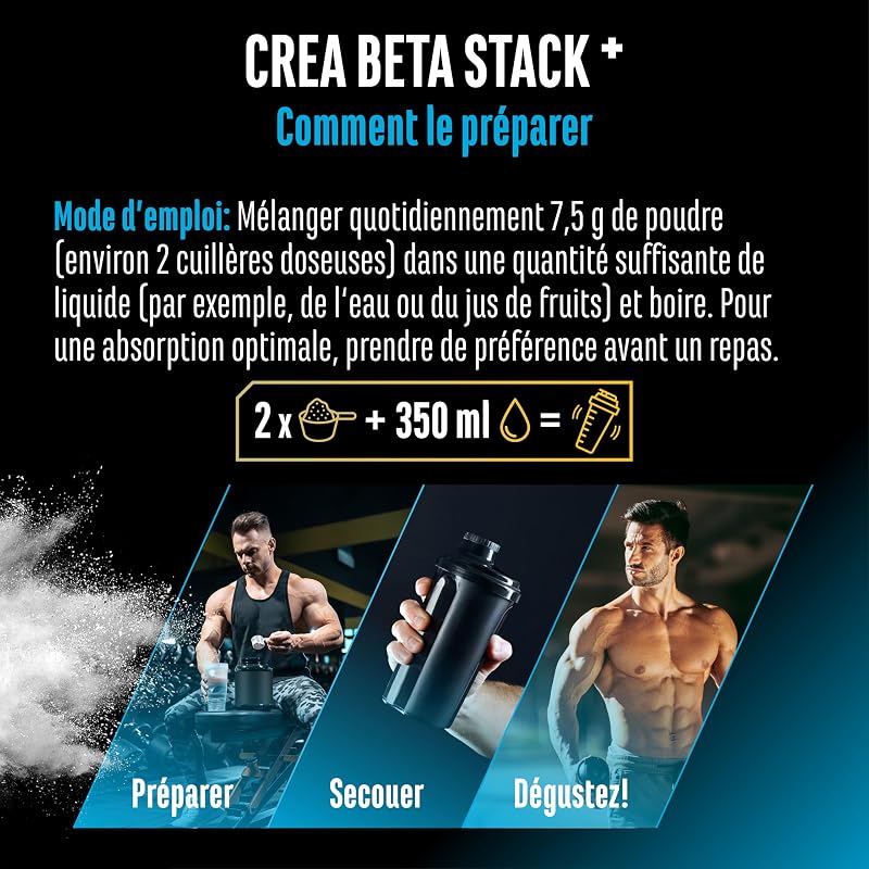 Creatin Beta Alanin Stack - Poudre 750 g