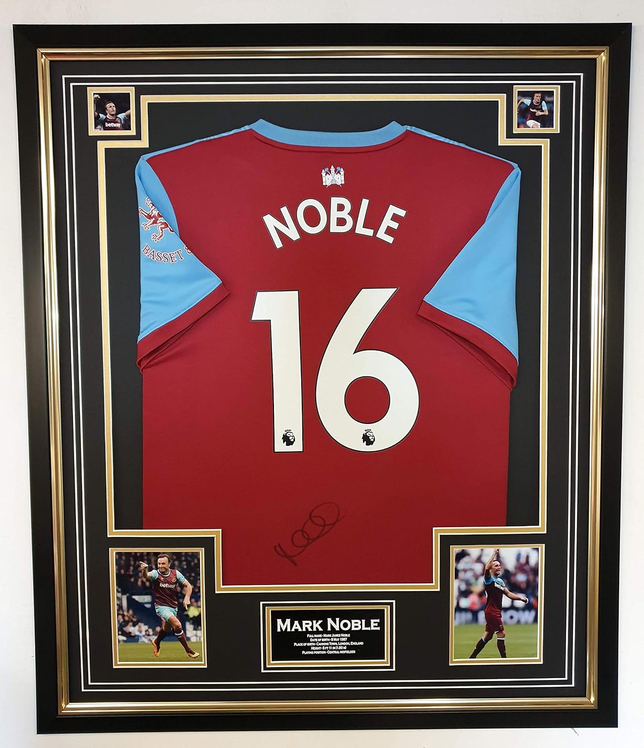 framed west ham shirt