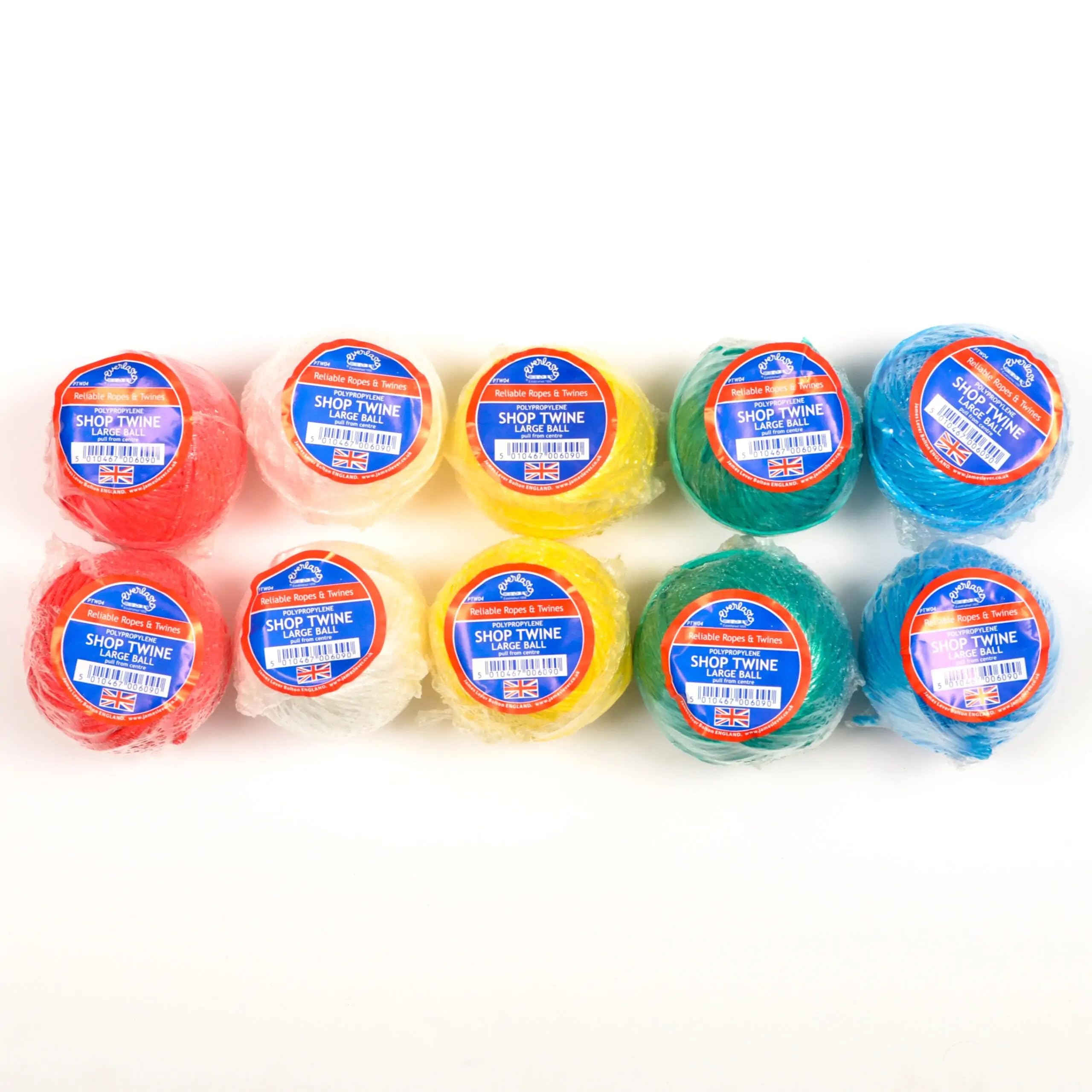 10 Pack - Everlasto Poly Shop Twine 50g Medium Balls