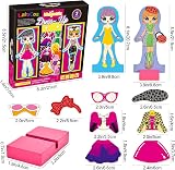 Toyssa Magnetic Dress Up Dolls Wooden Fashion Design Pretend Play Educational view 7