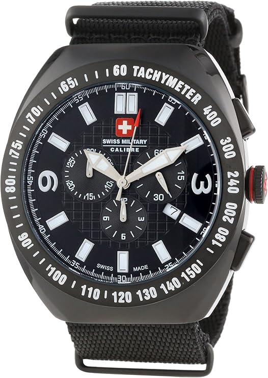 Swiss Military Calibre Commando Men's Quartz Watch with Black Dial