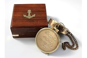 JUNZALINAUTIC Camping Compass Engraved with “So You Can Always Find Your Way Back Home”, Gift Compass for Christmas