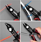 KAIWEETS 5.0 Inch Wire Cutter 2 in 1 Side Cutter 10-20 AWG Anti-Slip view 3