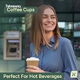 Zuvo 8oz Ripple Disposable Cups with Lids 30 Pack – Leak-Proof, Triple Wall view 7