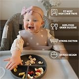 Moonkie Suction Plates for Babies & Toddlers 2 Pack Pale Mauve view 4