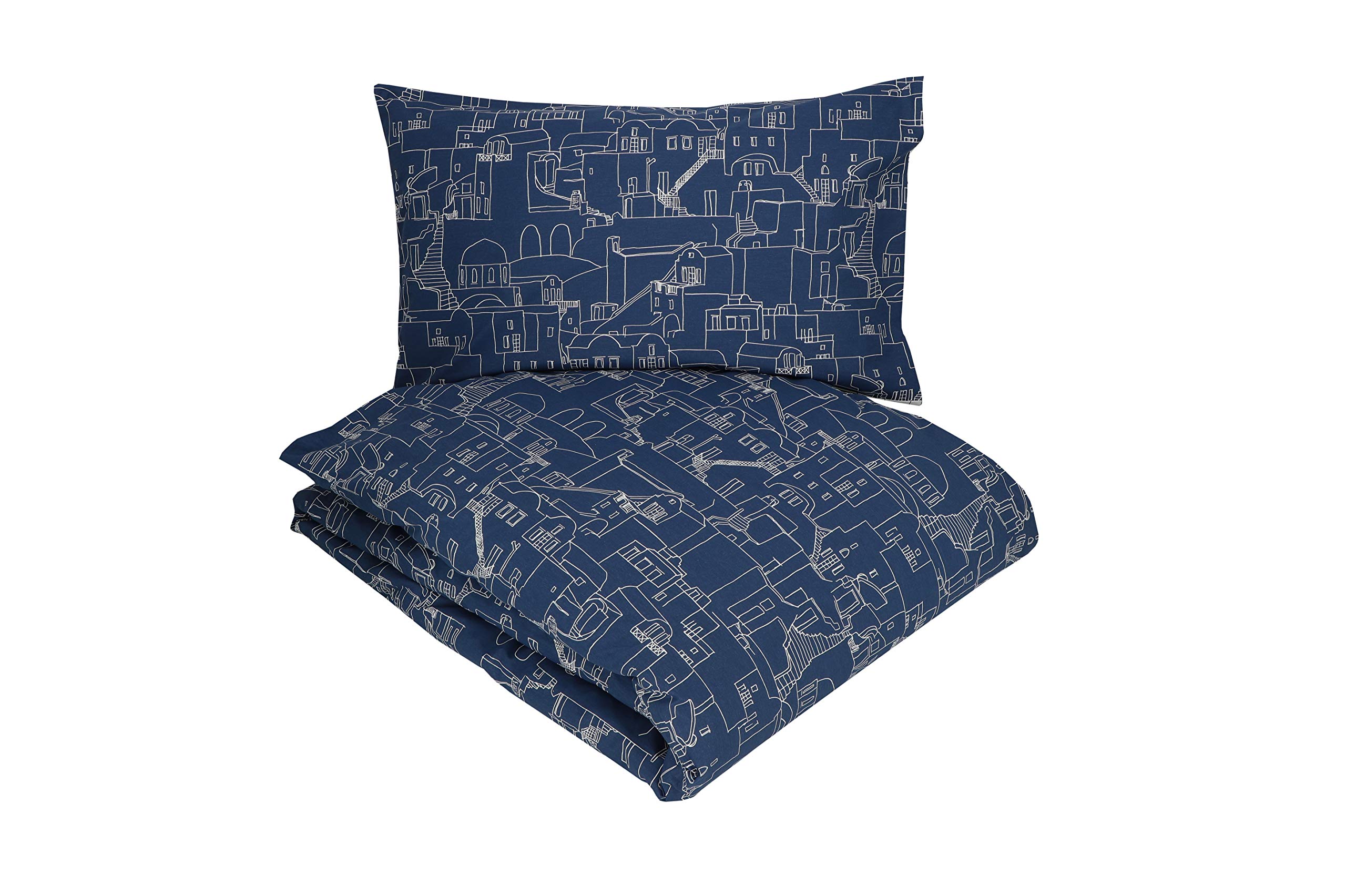 Gabel Single Duvet Cover Set Blue