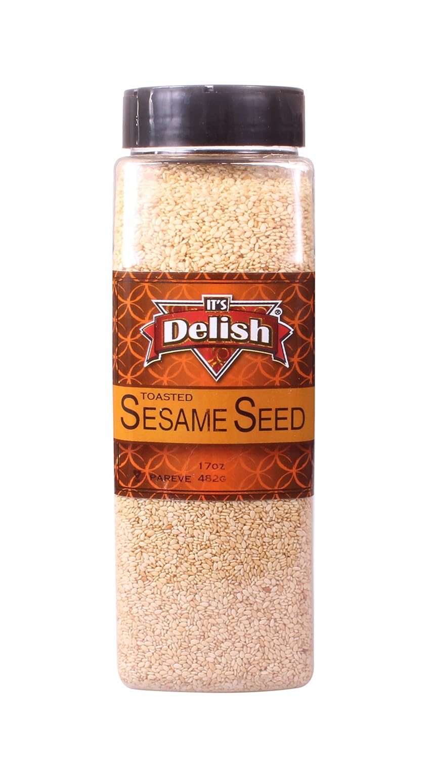 Gourmet Toasted Sesame Seeds by Its Delish, (Large Jar