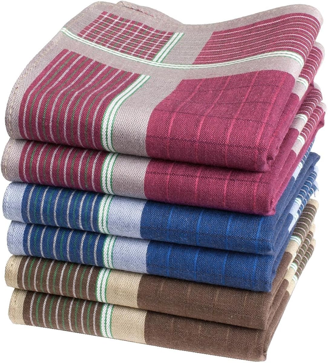 Lot De 12 Mouchoirs En Tissu Homme Aomig Bleu 40x40 Cm - Neuf Avec étiquettes