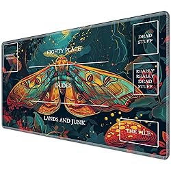 JANENFNA TCG Playmat with Magic Zones 24 x 14