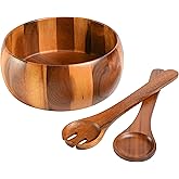 Gibson Home Laurel Acacia Wood Salad Bowl Set, 3 - Piece, Acacia Wood