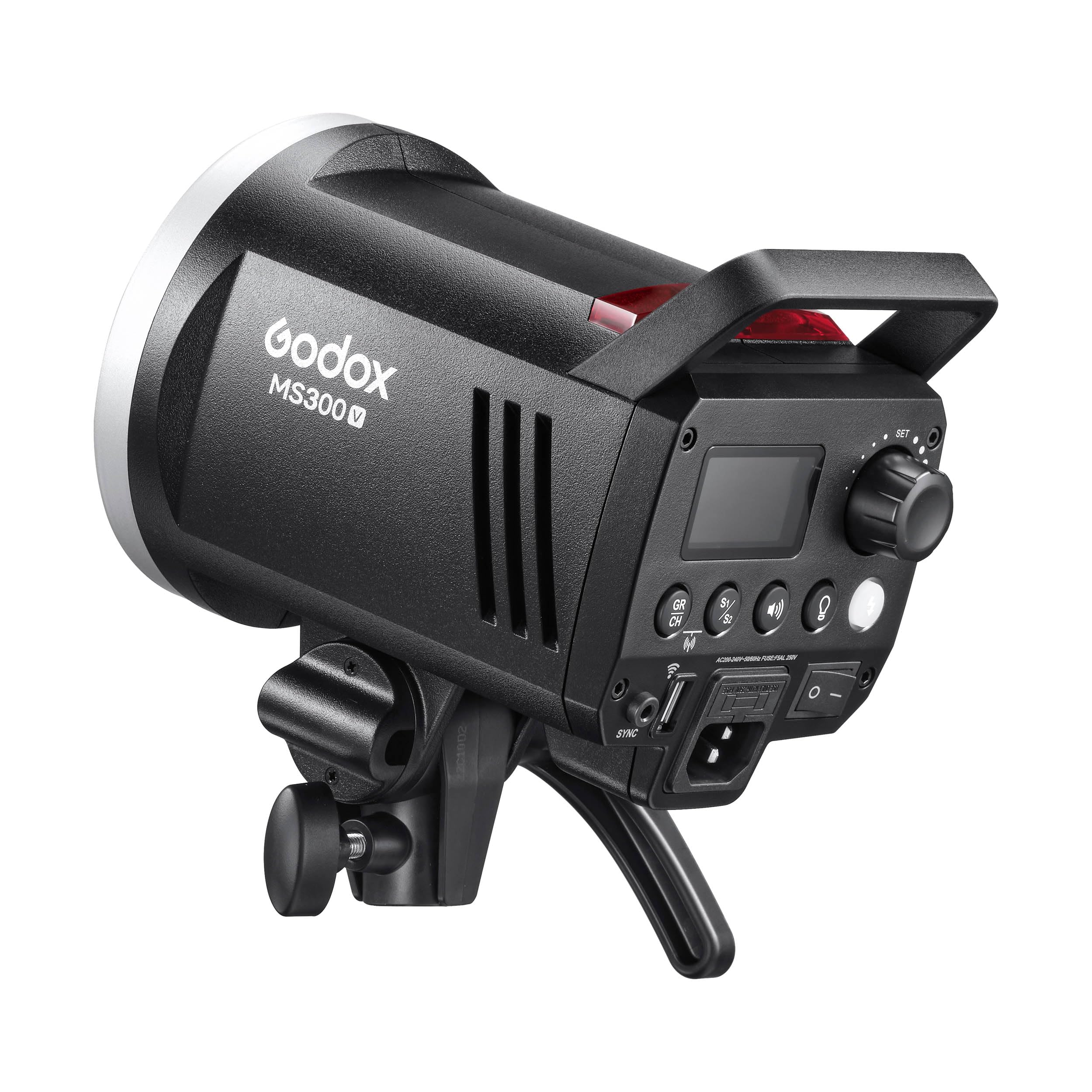 Godox MS300V MS300-V Compact Studio Strobe Flash Light - 300W,GN58 0.1-1.8S Recycle Time,2.4G X System,Bowens Mount LED Modeling Lamp for Photographic Studio Portrait Shooting(MS300 Upgraded Version)
