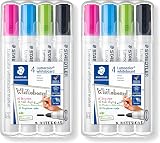 STAEDTLER Lumocolor Whiteboard Marker Bullet Tip Pack 8 351 WP4-1