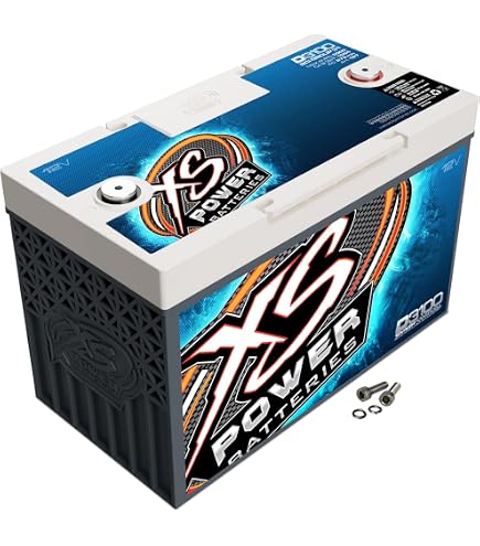 XS Power D6500 12V AGM Battery – Group 65, 3900A Max, 1070 CCA – 4000W Car Audio Power – 692209014980