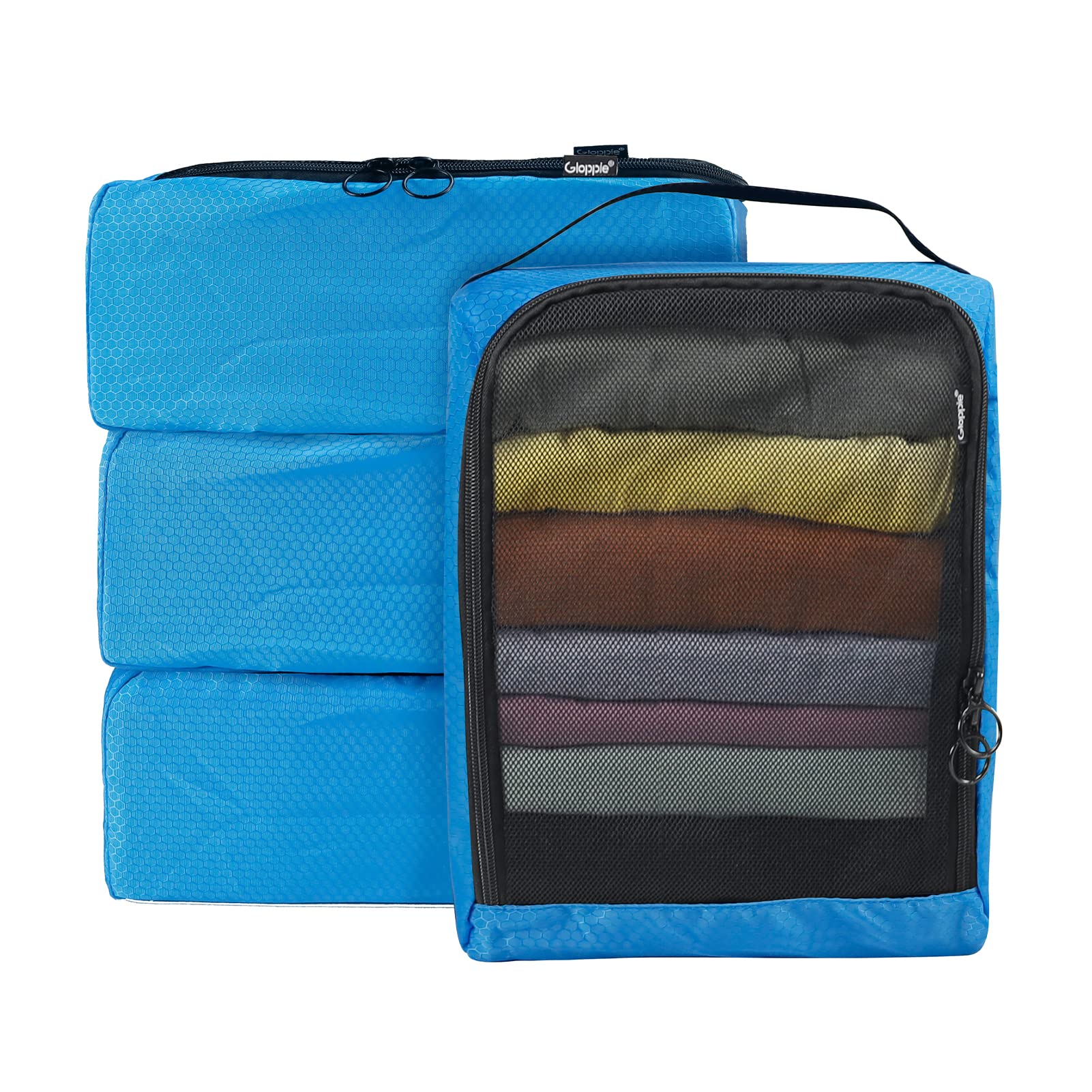 Photo 1 of 4-PACK Blue Organizer Cubes - Pack Luggage, Suitcase and Carry On Cubes