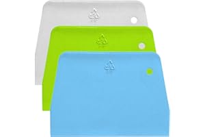 Dough Scraper Bench Scraper Hard - SURDOCA BPA Free PP Plastic Dough Cutter, Sharp Edge & Angles Dough Divider. Non-Slip Kitc