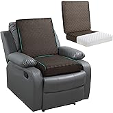 BALAPET Recliner Cushions for Long Sitting, Egg Crate Foam Recliner Cushion for Elderly Reduces Muscle Fatigue and Provides Air Flow, Extra Large Non-Slip Seat Cushion with Back Support(20*20*4in)