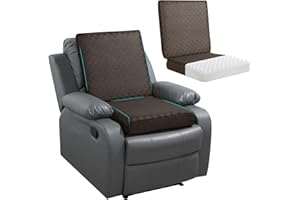 BALAPET Recliner Cushions for Long Sitting, Egg Crate Foam Recliner Cushion for Elderly Reduces Muscle Fatigue and Provides Air Flow, Extra Large Non-Slip Seat Cushion with Back Support(20*20*4in)