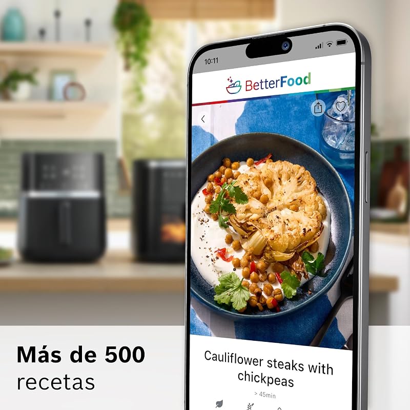 , Freidora de aire Serie 4, 6.1L, Doble calor, Crema, MAF462C0