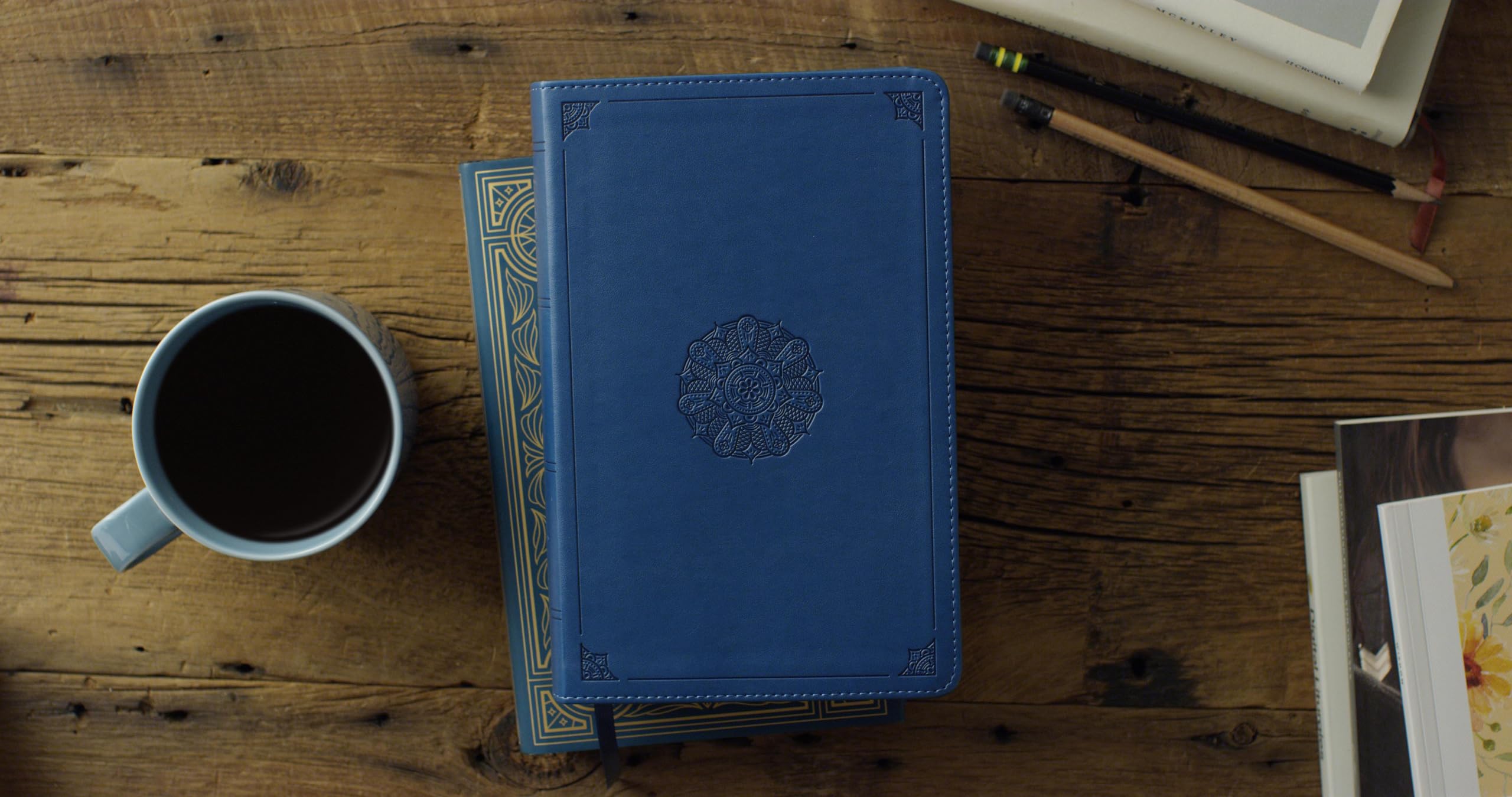 ESV Large Print Personal Size Bible, Red Letter (TruTone, Deep Teal, Emblem Design): Holy Bible, English Standard Version ESV Large Print Personal Size Bible, Red Letter (TruTone, Deep Teal, Emblem Design): Holy Bible, English Standard Version Imitation Leather