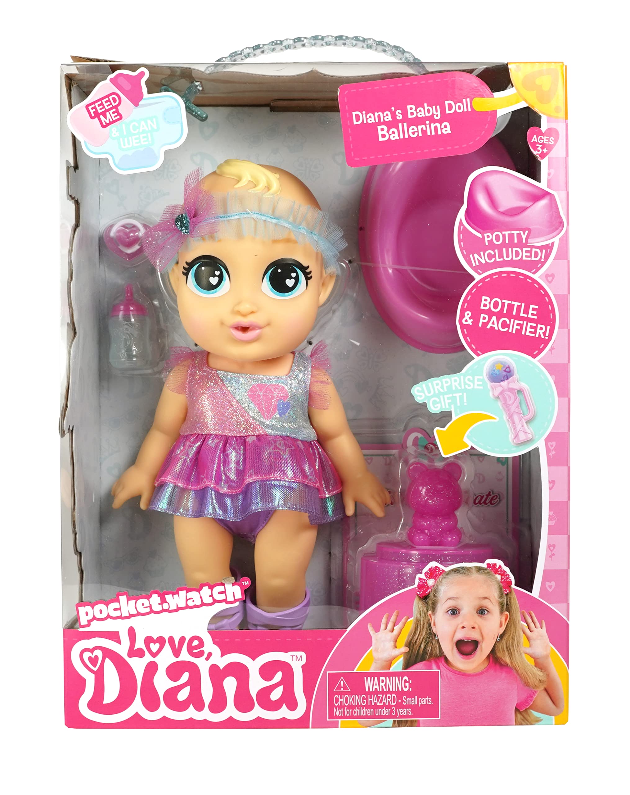 Love, Diana 919996.002 Baby Doll Asst-Ballerina, Mixed Colours